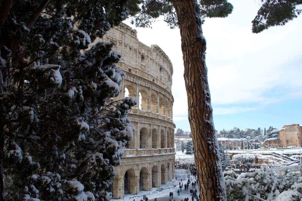 Колизей, Рим зимой